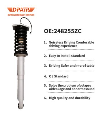 ชุดคอยล์โอเวอร์แบบปรับแต่งได้ โช้คอัพหน้า 248255 โช้คอัพแบบเหนี่ยวนำสำหรับ Maserati Quattroporte M139 ปี 2007-